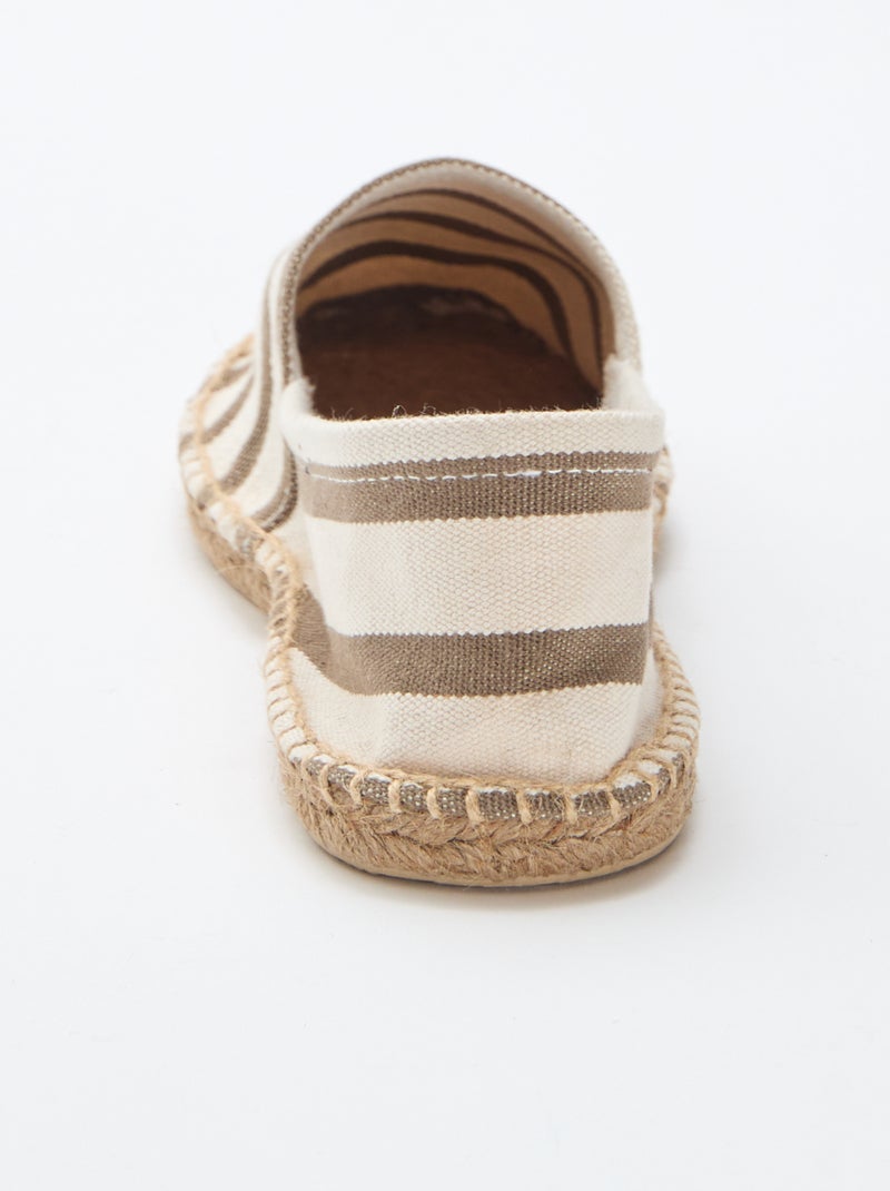 Espadrilles van mesh Kaki - Kiabi