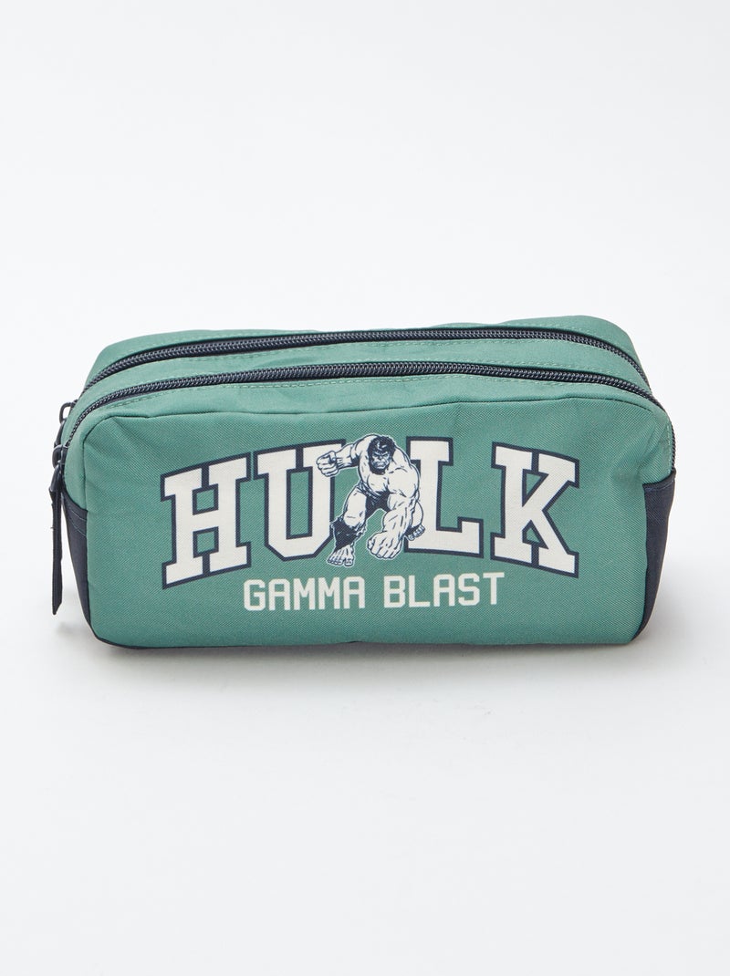 Etui met twee vakken 'Hulk' Groen - Kiabi