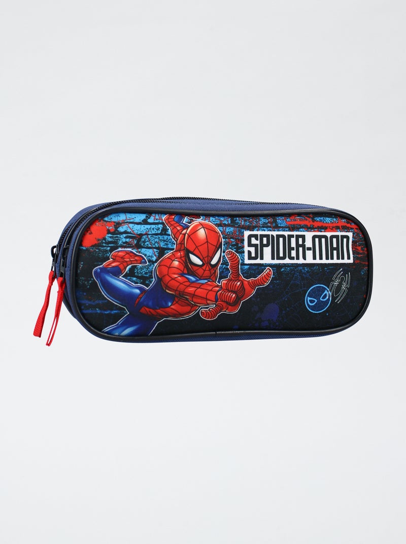 Etui met twee vakken 'Spider-Man' Blauw - Kiabi