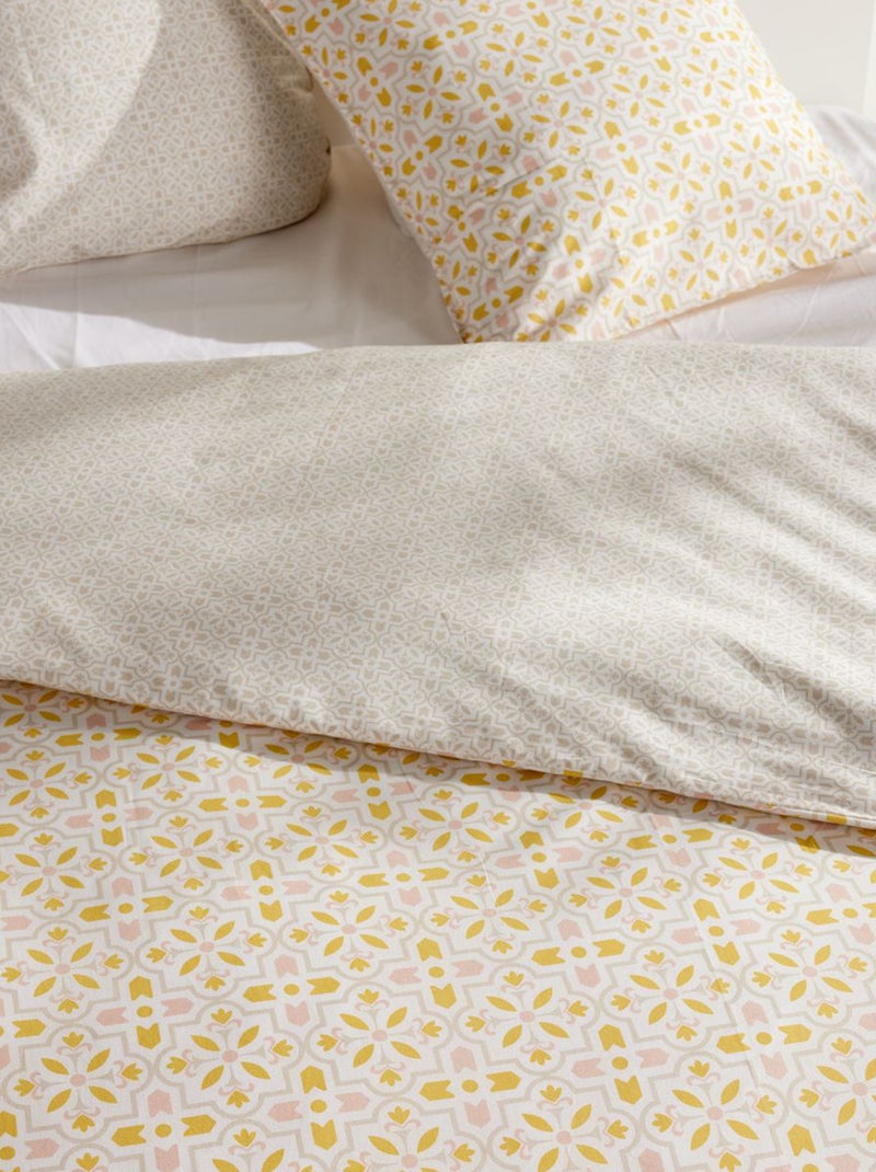 Fantasierijke bedlinnenset - 2 personen Biege - Kiabi