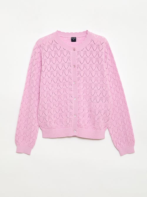 Fantasievest van ajourgebreide stof - Kiabi