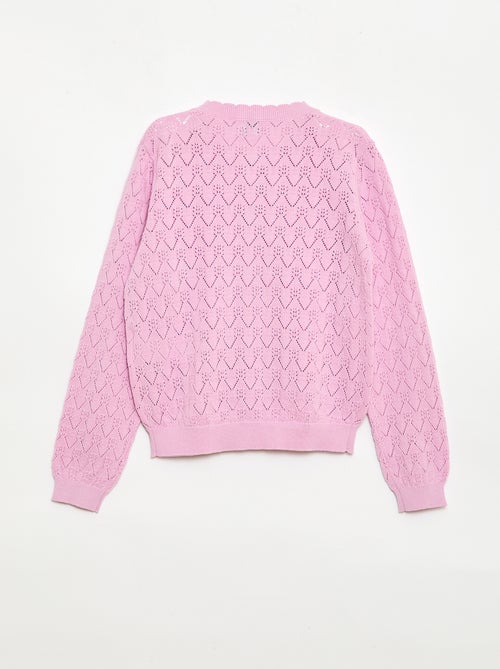 Fantasievest van ajourgebreide stof - Kiabi