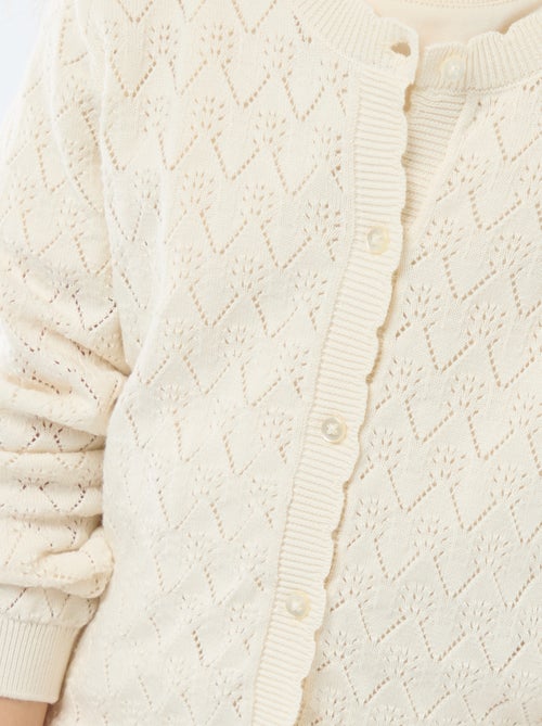 Fantasievest van ajourgebreide stof - Kiabi