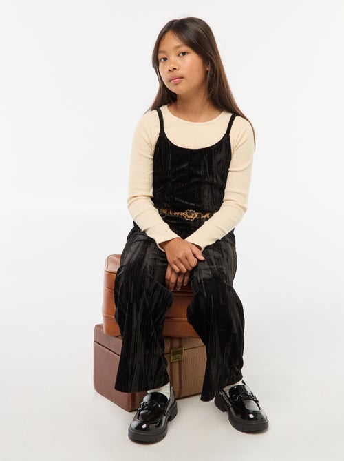 Feestelijk setje - T-shirt + jumpsuit met bandjes - Kiabi