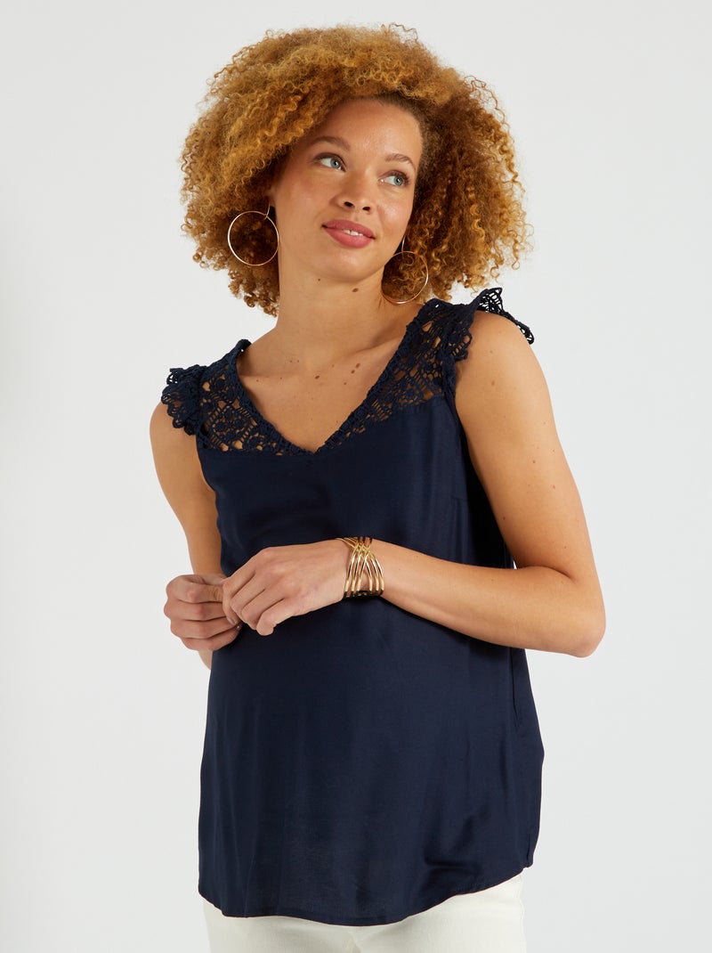 Feestelijk topje BLAUW - Kiabi