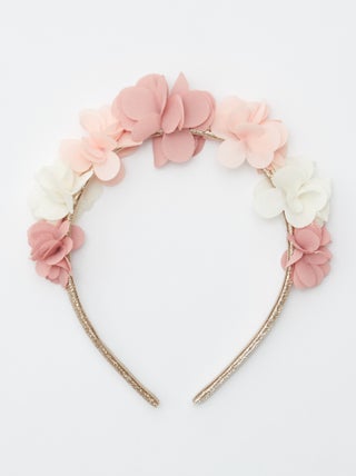 Feestelijke diadeem met bloemen