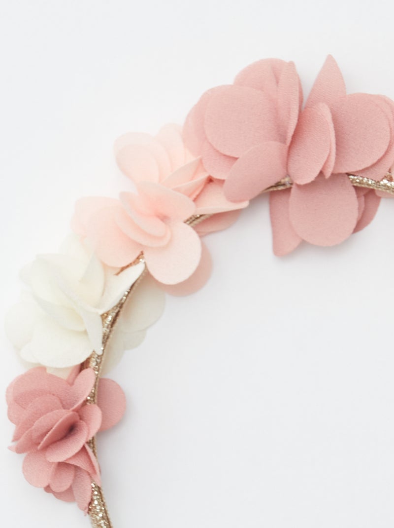 Feestelijke diadeem met bloemen ROSE - Kiabi
