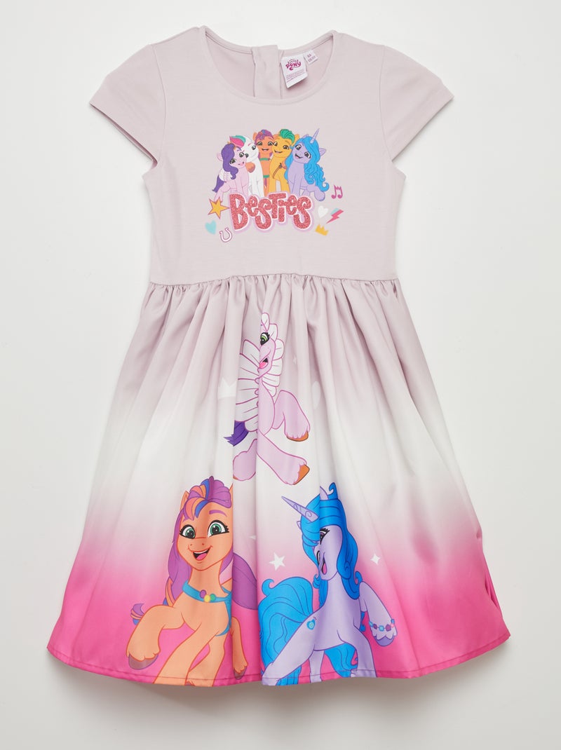 Feestelijke jurk 'My little pony' paars - Kiabi