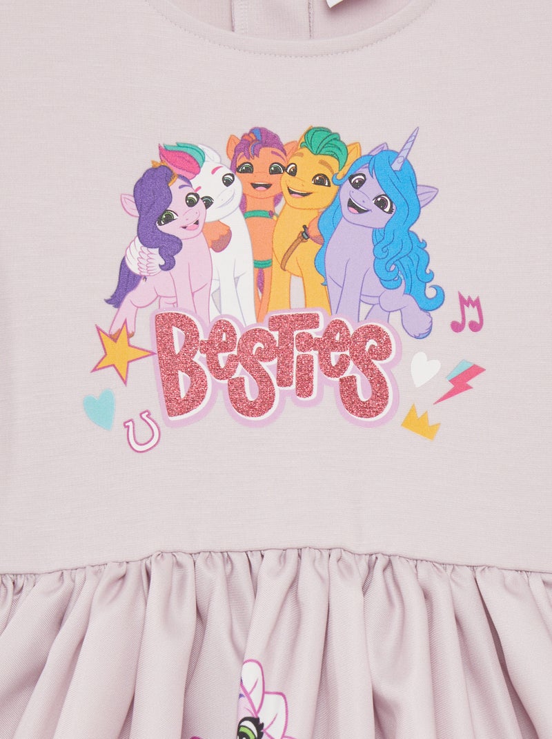 Feestelijke jurk 'My little pony' paars - Kiabi