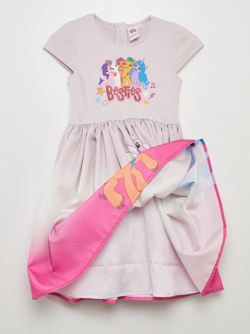 Feestelijke jurk 'My little pony' paars - Kiabi