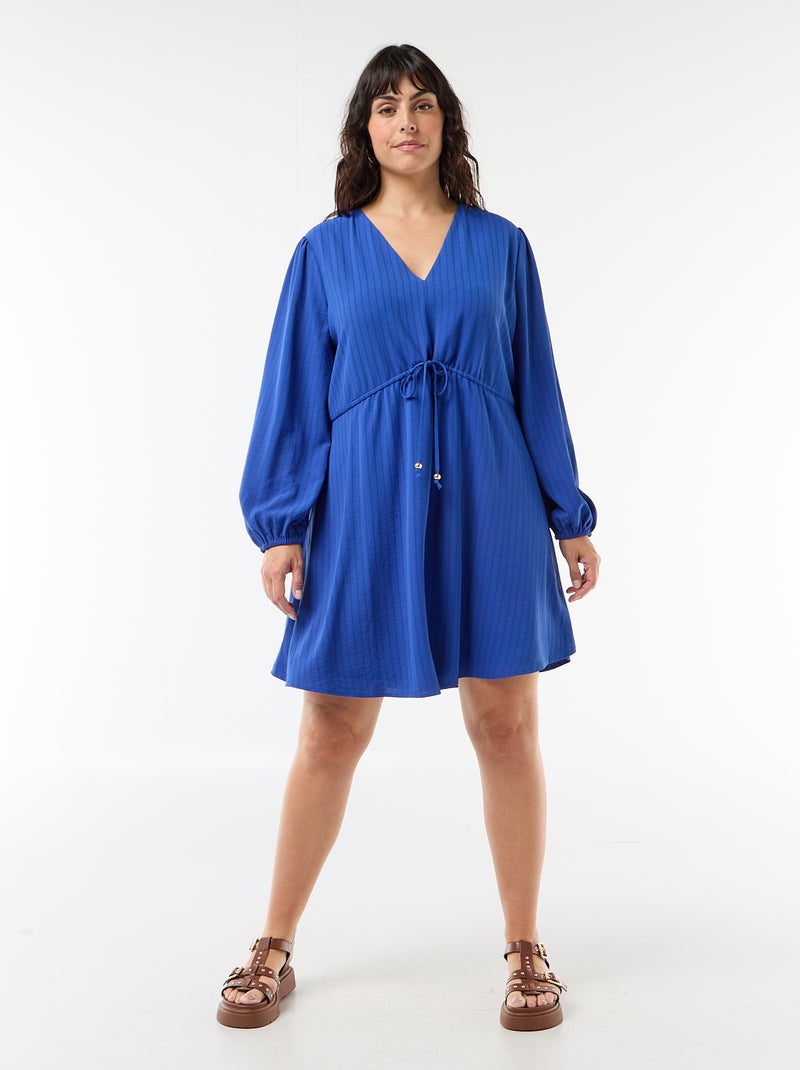 Feestjurk met lange mouwen Blauw - Kiabi