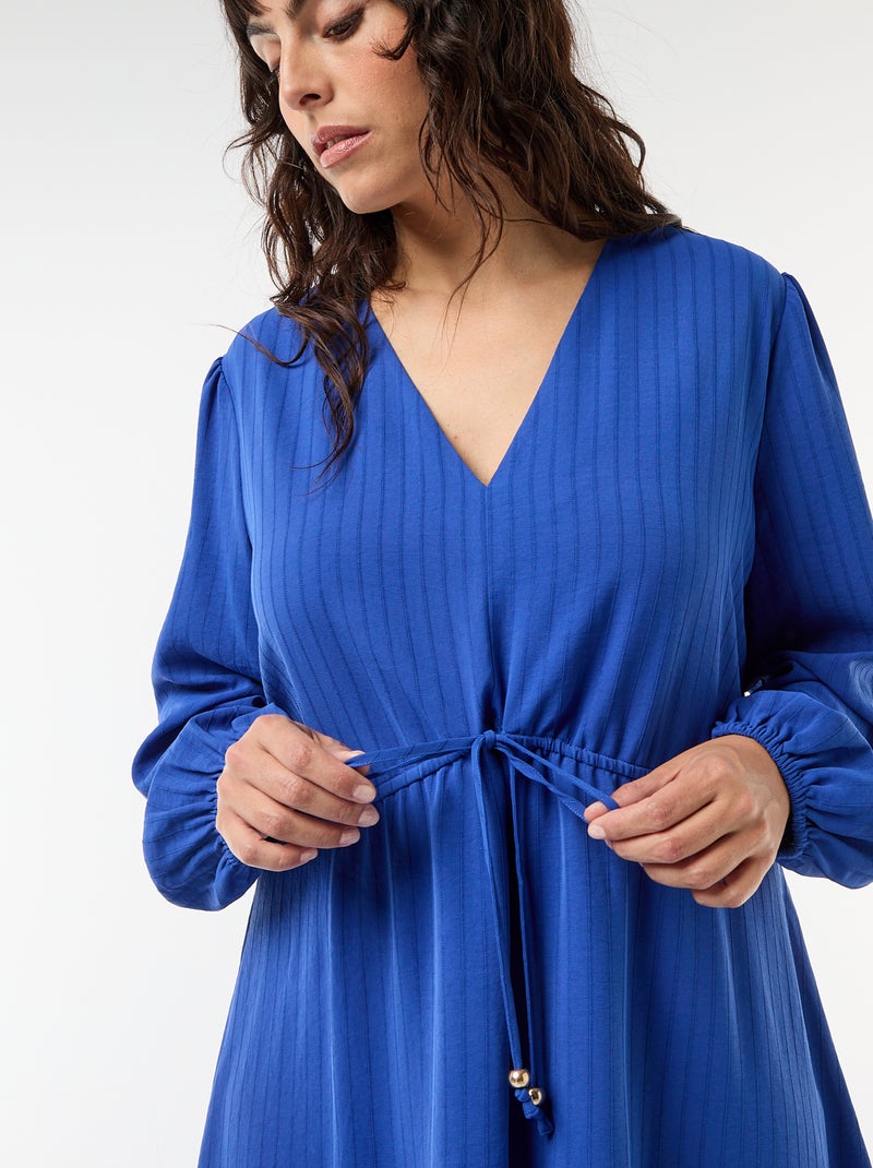 Feestjurk met lange mouwen Blauw - Kiabi