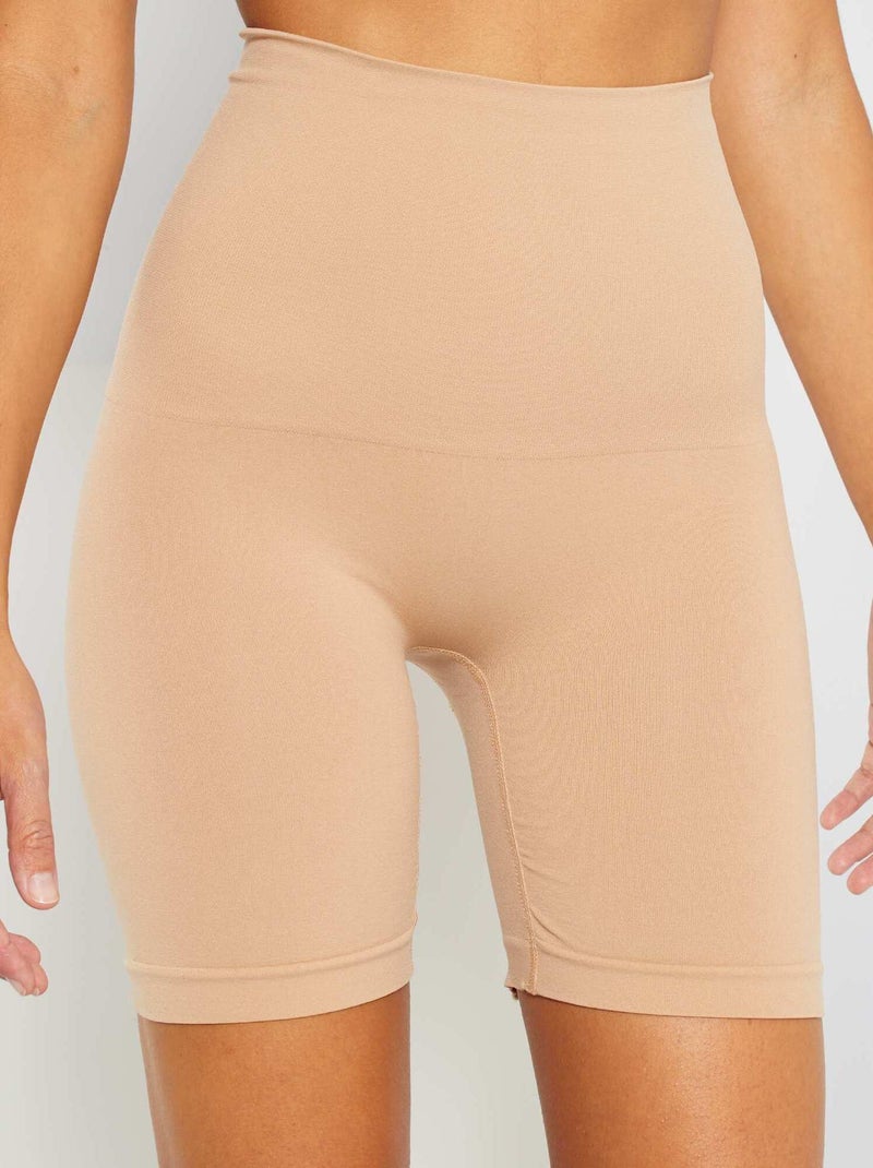 Figuurcorrigerend, lang short van Bye Bra Beige - Kiabi