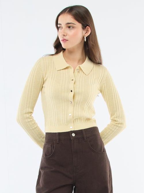 Fijn vest met polokraag - Kiabi