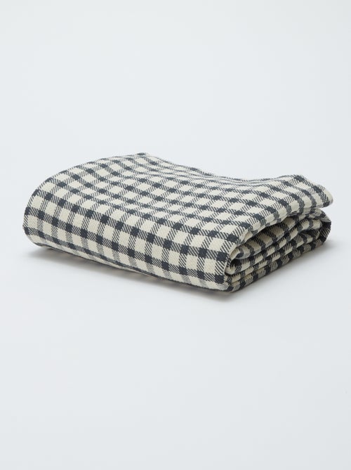 Fijne plaid met ruiten - Kiabi Home - Kiabi