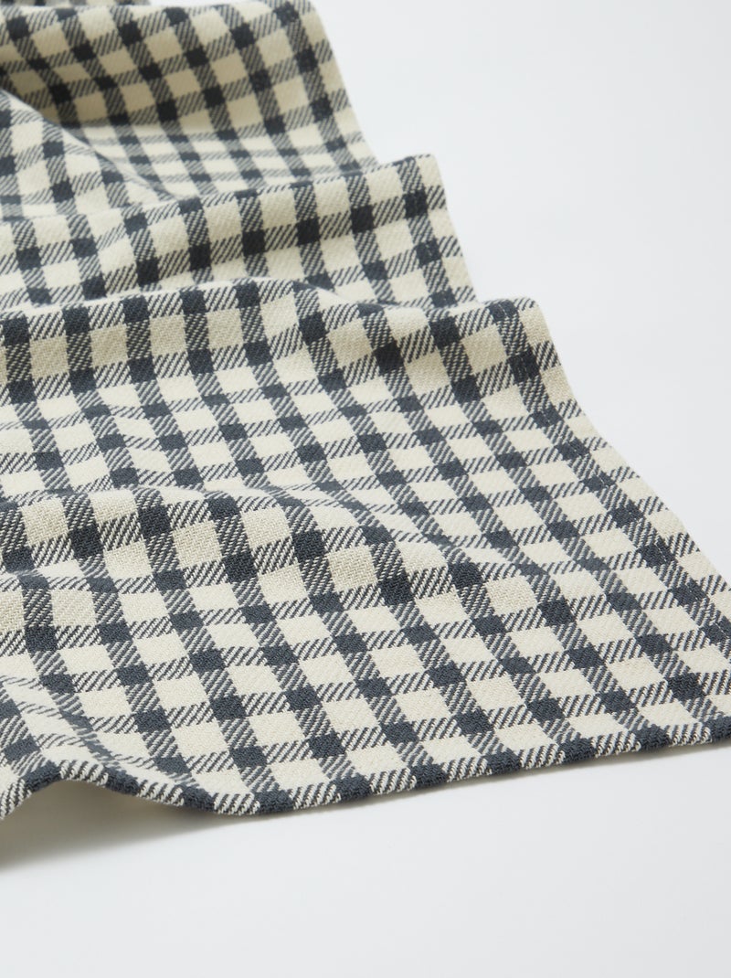 Fijne plaid met ruiten - Kiabi Home GRIJS - Kiabi