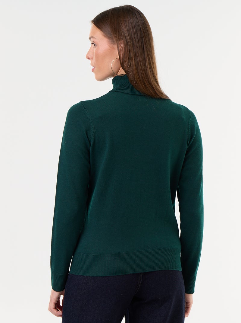 Fijngebreide coltrui Groen - Kiabi