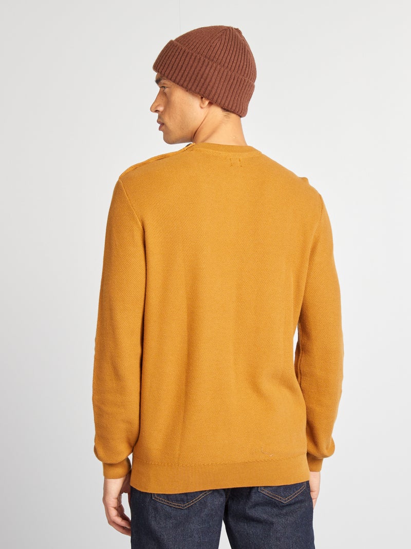 Fijngebreide trui met honingraatstructuur BIEGE - Kiabi