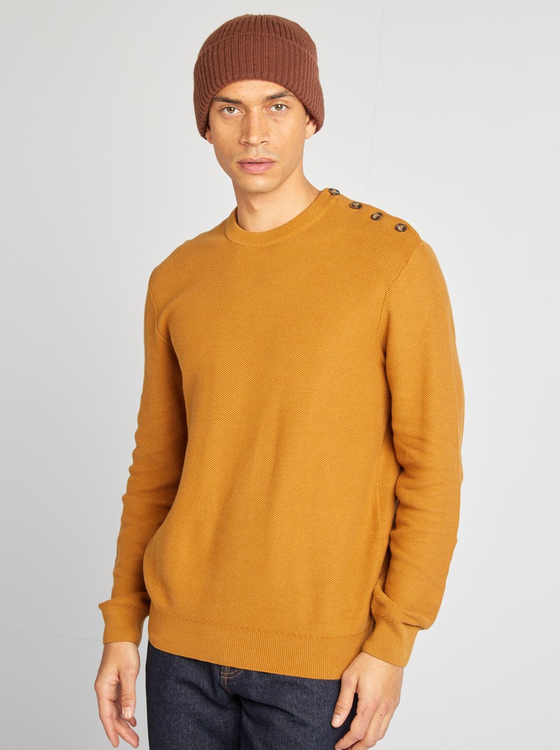 Fijngebreide trui met honingraatstructuur BIEGE - Kiabi