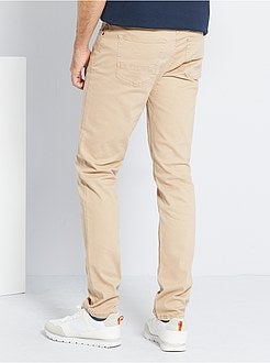 Fitted 5-pocket broek L36 voor 1,90 m+ - Kiabi