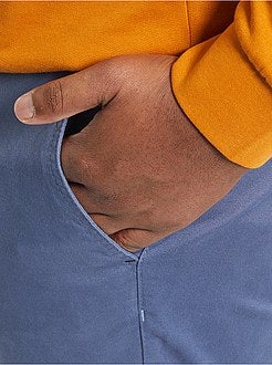 Herenmode grote maten - Fitted chinobroek van stretch twillstof - Kiabi