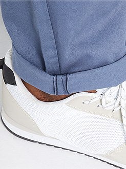 Herenmode grote maten - Fitted chinobroek van stretch twillstof - Kiabi