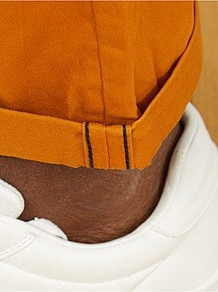 Herenmode grote maten - Fitted chinobroek van stretch twillstof - Kiabi