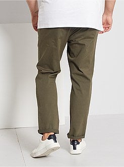 Fitted chinobroek van stretch twillstof - Kiabi