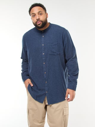 Flanellen overhemd met borstzakje