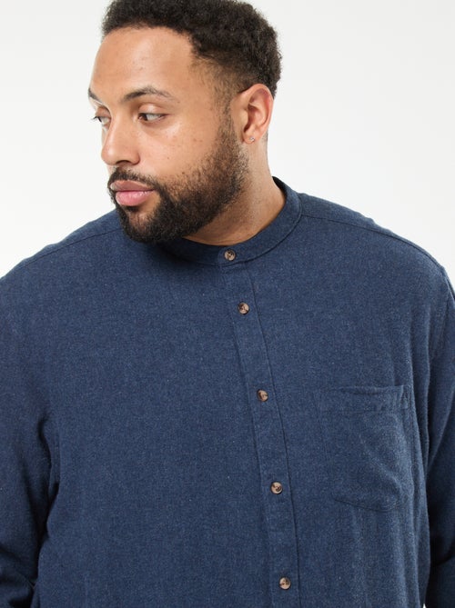 Flanellen overhemd met borstzakje - Kiabi