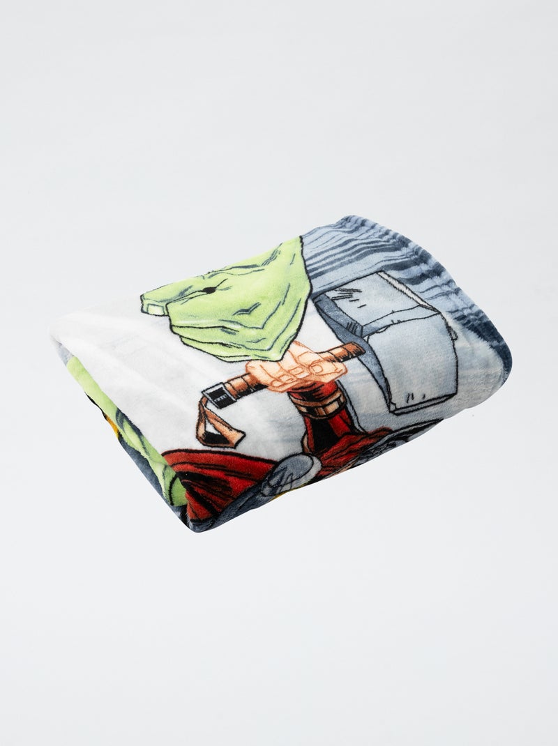 Flanellen plaid met Marvel/Avengers-print Wit - Kiabi