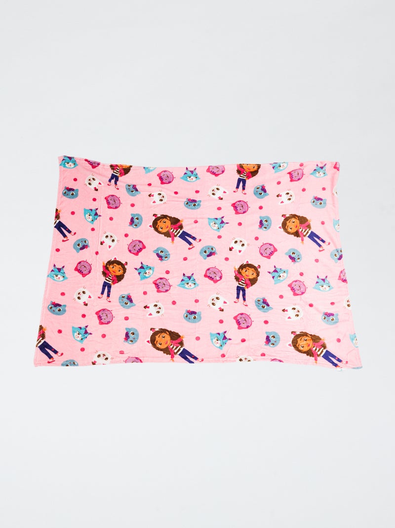 Flanellen plaid met print van Gabby's poppenhuis Rose - Kiabi