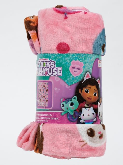 Flanellen plaid met print van Gabby's poppenhuis - Kiabi