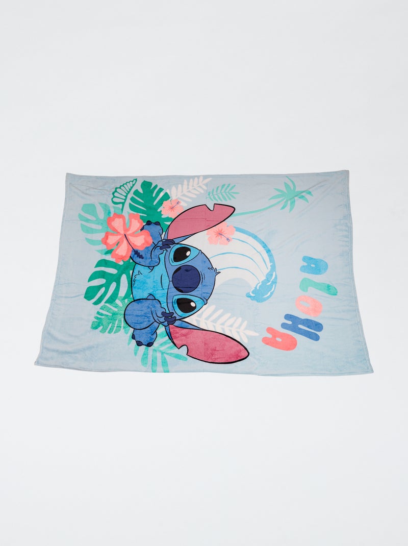 Flanellen plaid met Stitch-print Blauw - Kiabi