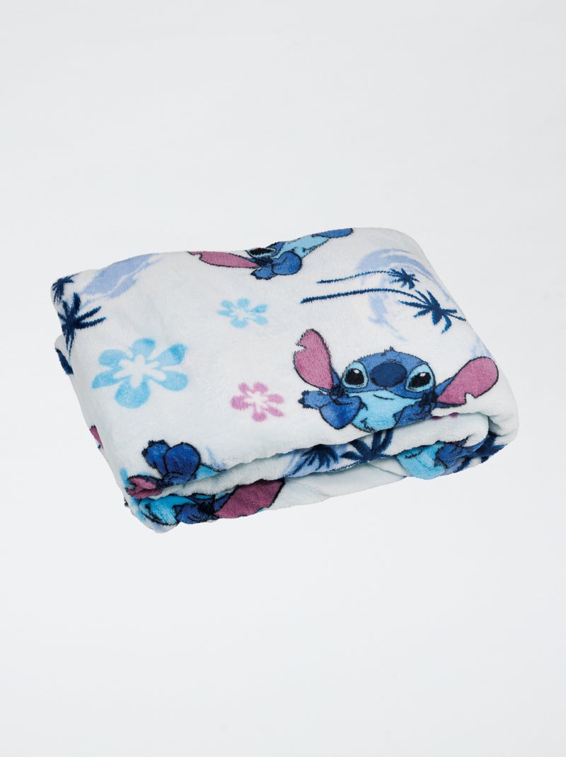 Flanellen plaid met Stitch-print Blauw - Kiabi