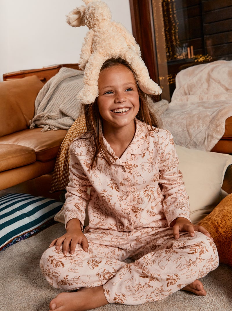 Flanellen pyjamaset - 2-delig ROSE - Kiabi