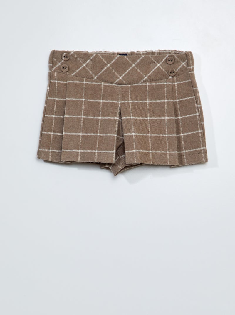 Flanellen short BRUIN - Kiabi