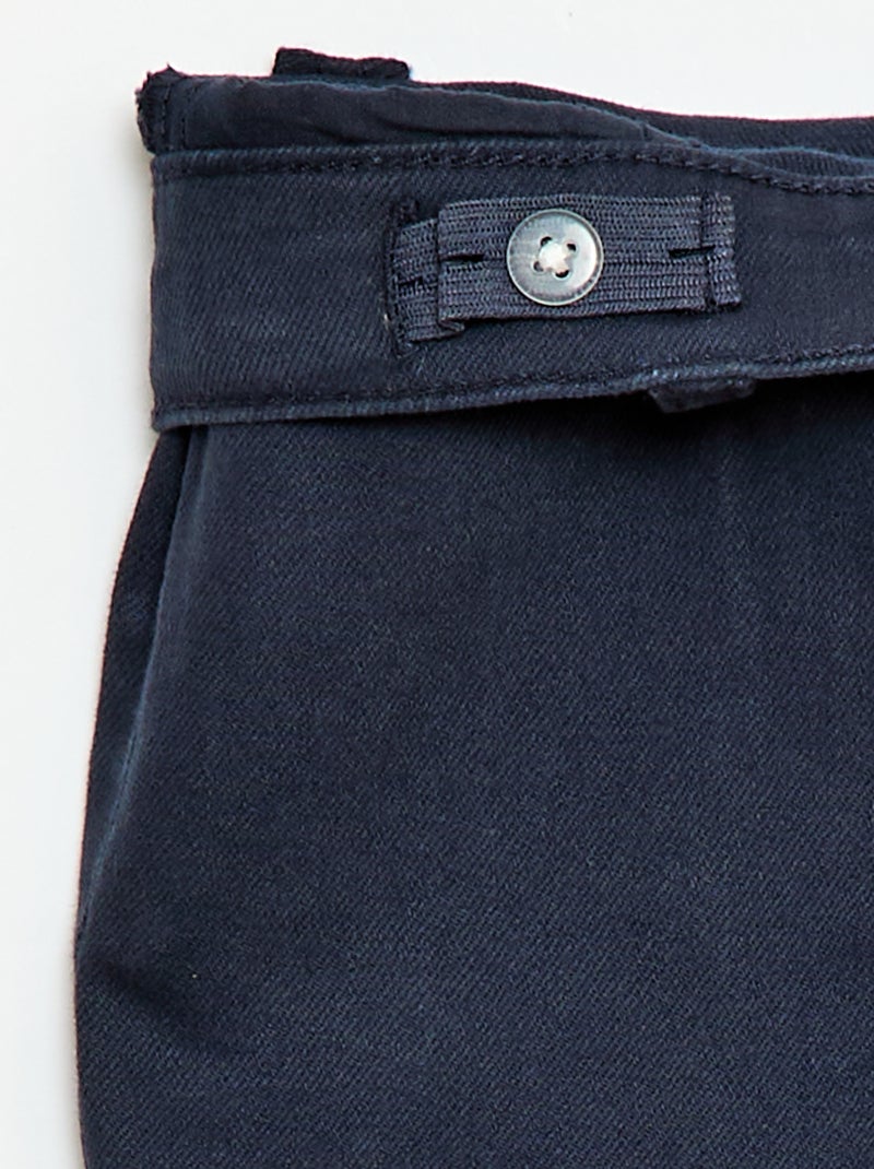 Flare broek - Aansluitende pasvorm Blauw - Kiabi