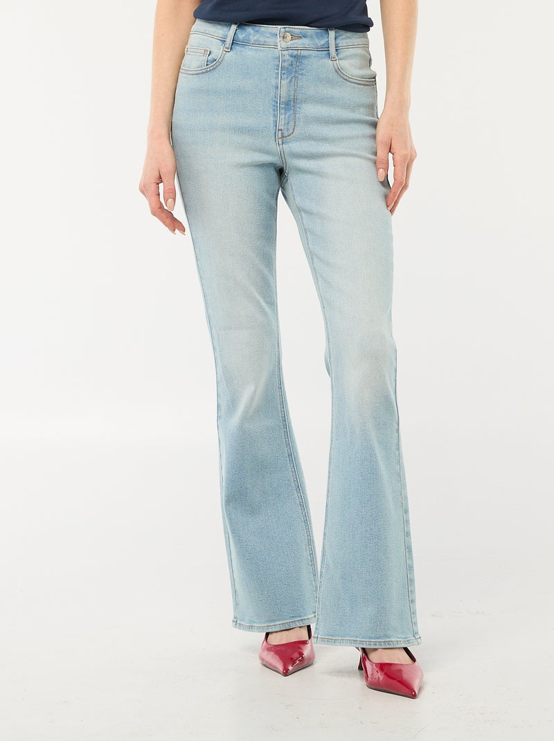 Flared / bootcut jeans met hoge taille Blauw - Kiabi