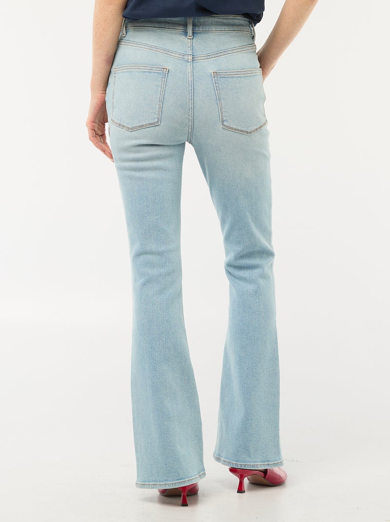 Flared / bootcut jeans met hoge taille Blauw - Kiabi