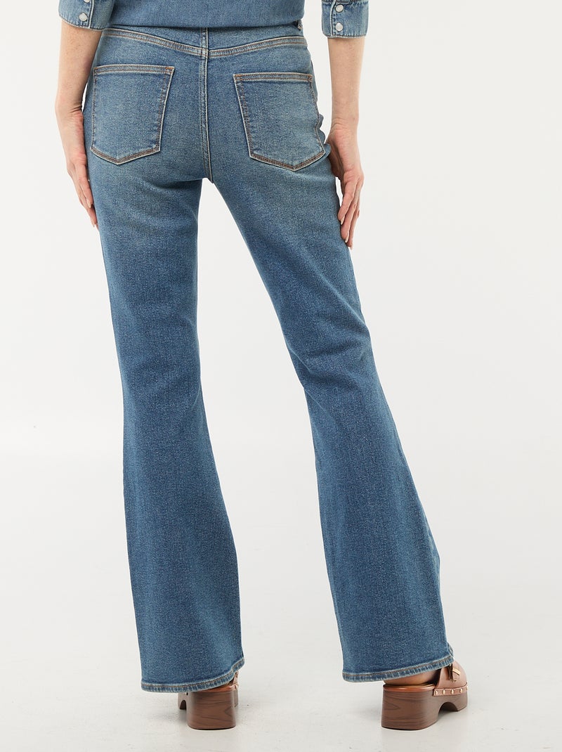 Flared / bootcut jeans met hoge taille Blauw - Kiabi