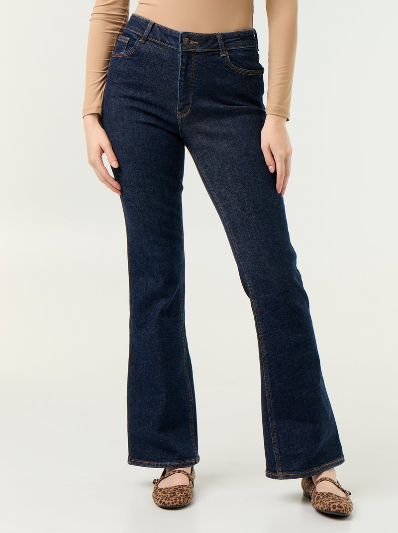 Flared / bootcut jeans met hoge taille Blauw - Kiabi