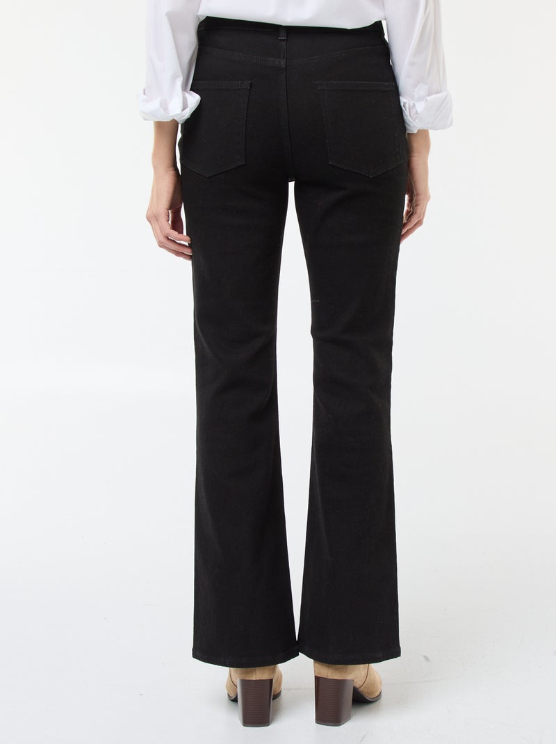 Flared / bootcut jeans met hoge taille Zwart - Kiabi
