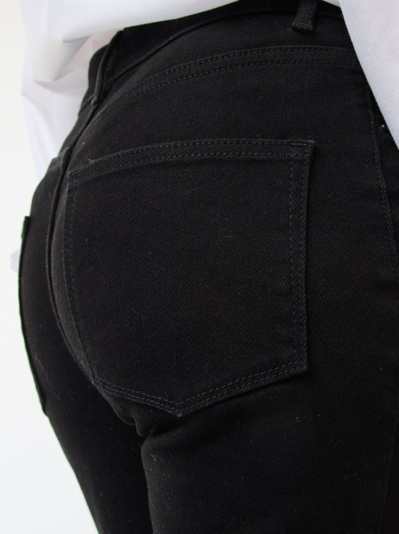 Flared / bootcut jeans met hoge taille Zwart - Kiabi