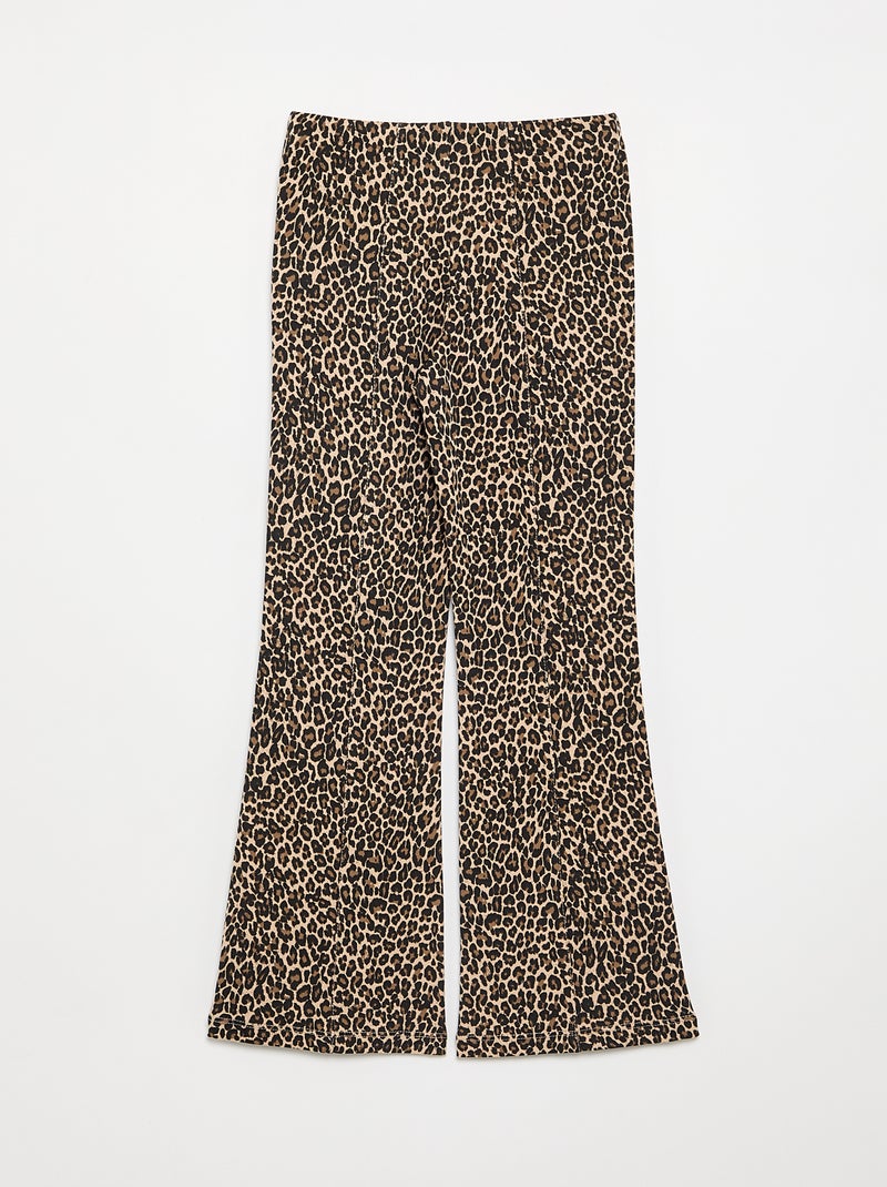 Flared broek Biege - Kiabi