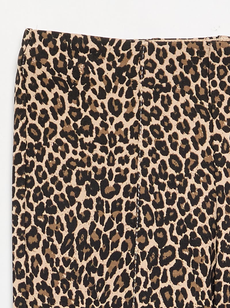 Flared broek Biege - Kiabi