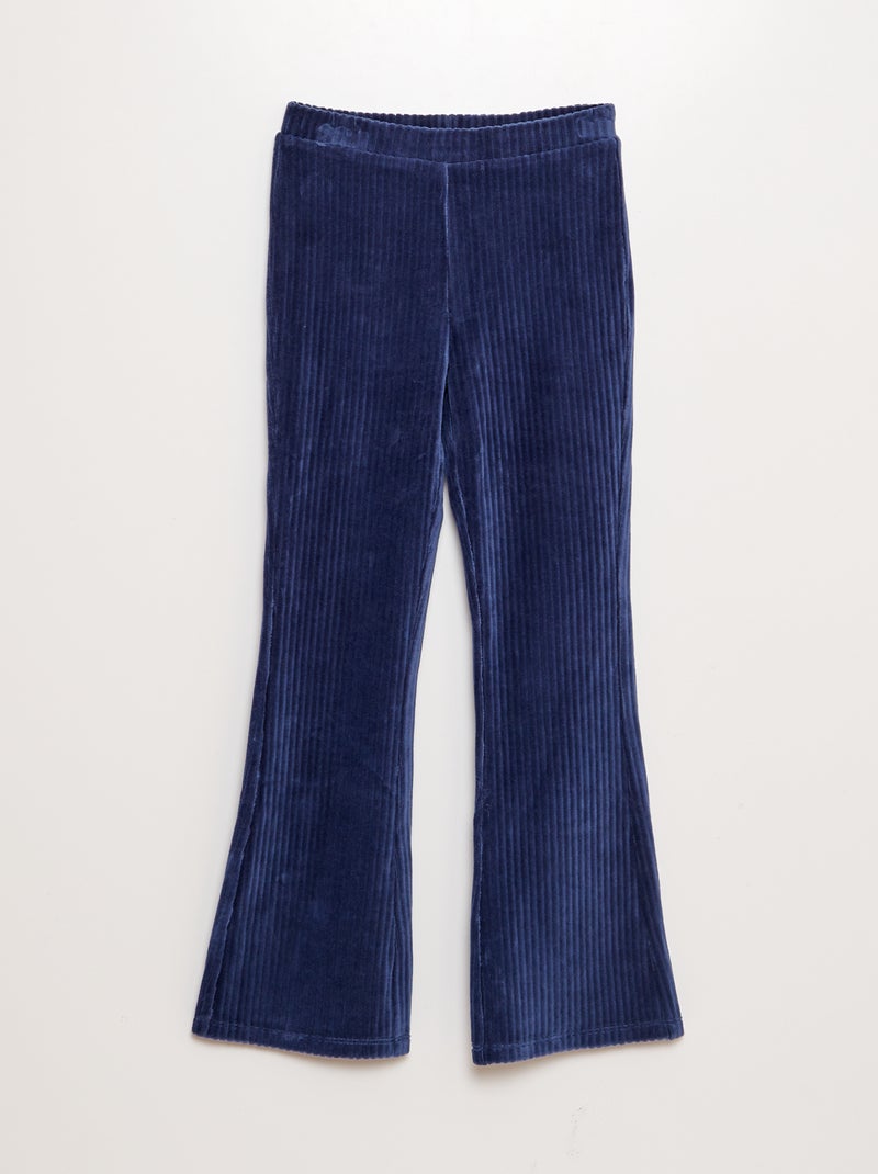 Flared broek blauw - Kiabi