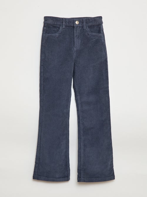 Flared broek van fluweel - Kiabi