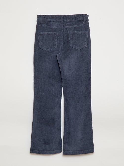 Flared broek van fluweel - Kiabi