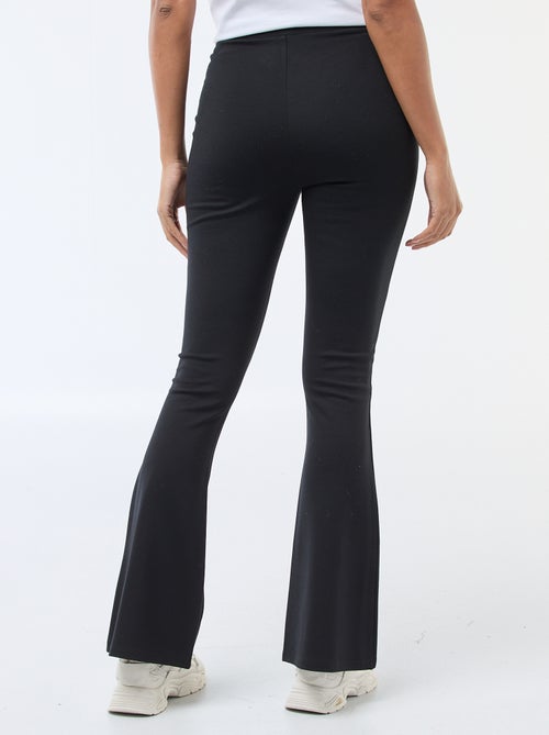 Flared broek van ultrastretch tricot - Kiabi